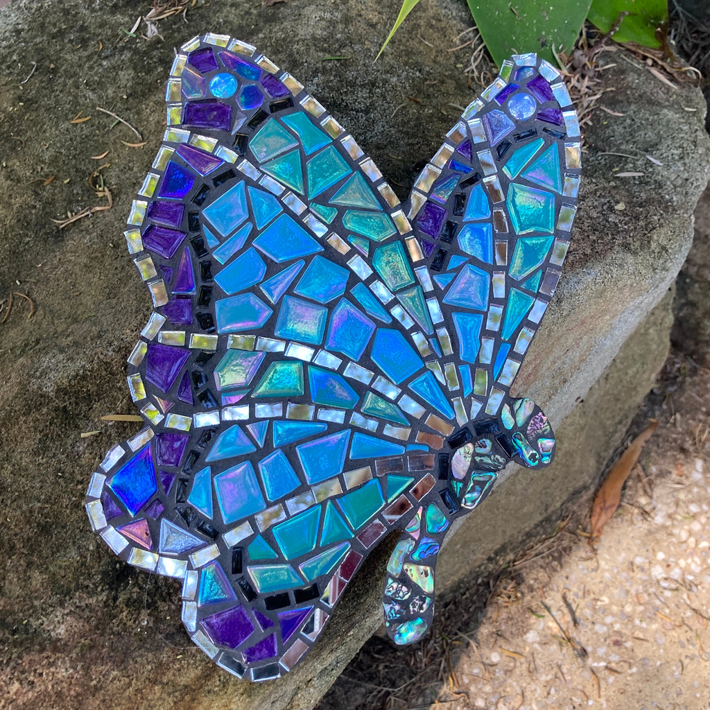 Belle the Butterfly Mosaic with Paua Shell
