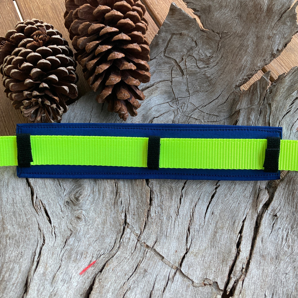 RESCUE Dog Lead/Collar Strap - Lime Green