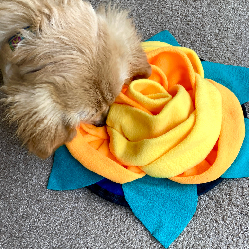 Fleece Snuffle Rose - Dog Enrichment Puzzle