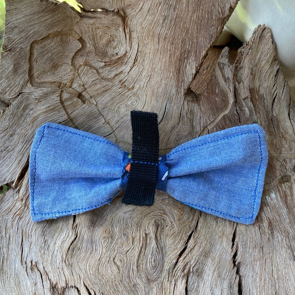 Handmade Dog Bow Tie, "Alkira" - Indigenous Inspired Fabric"