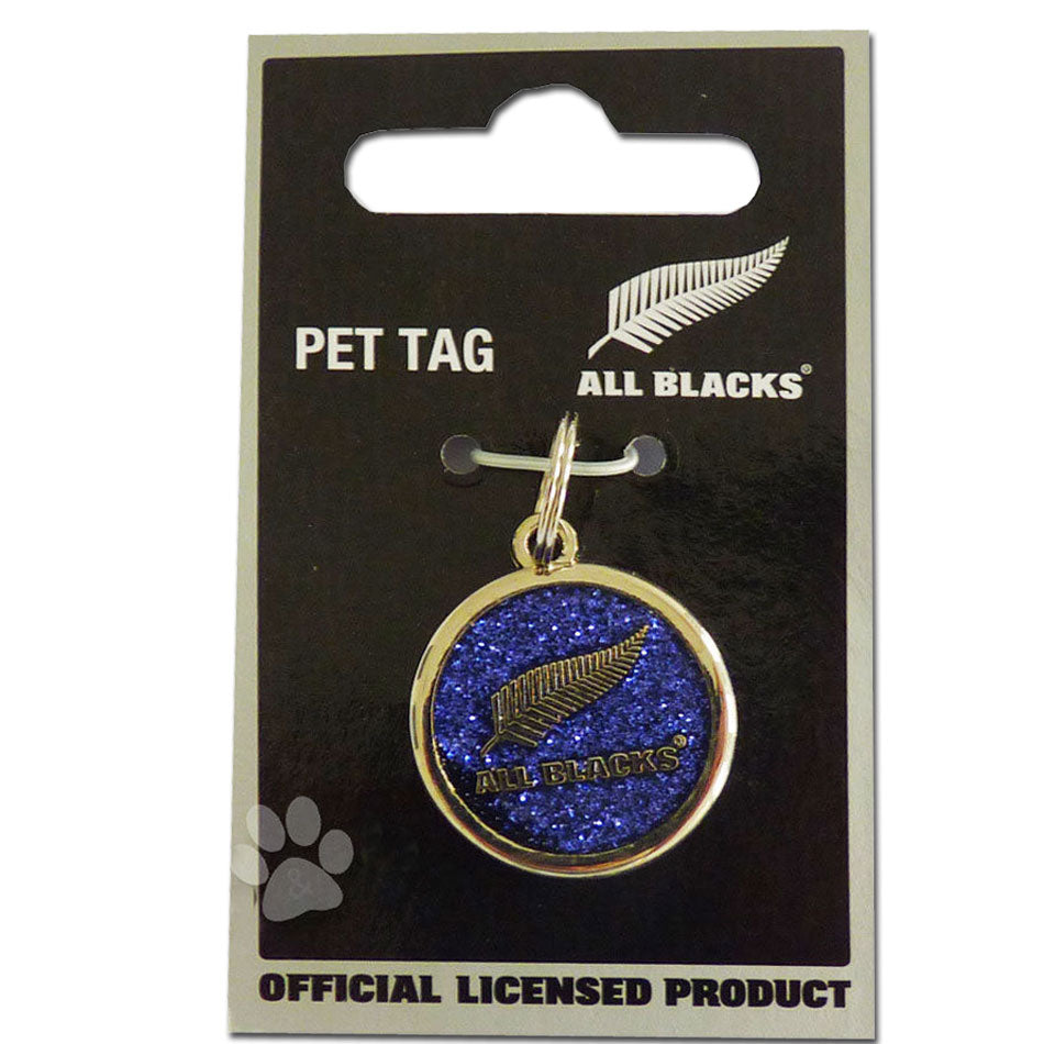 NZRU All Blacks Engraveable Dog / Pet Tag Disc