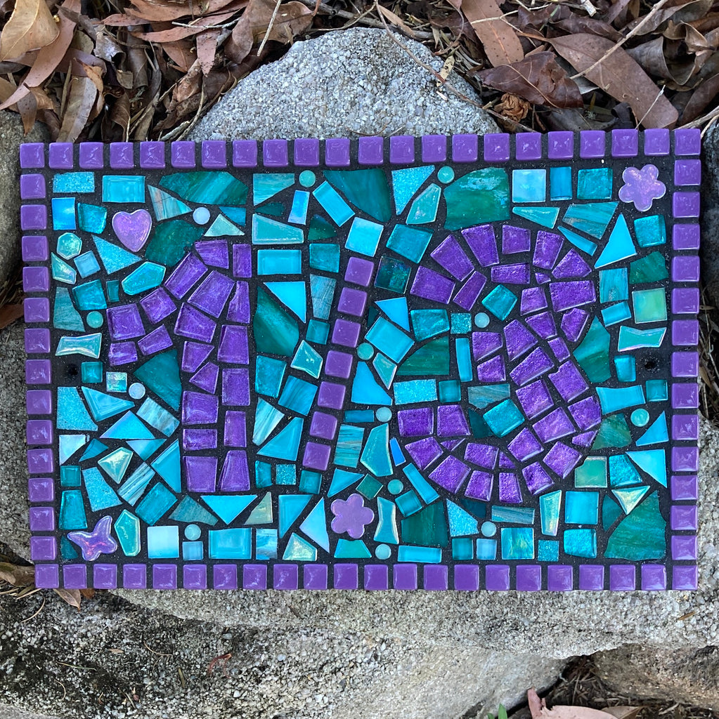 Mosaic House Number, 3 or 4 Digits, A4 size (30 x 20cm) Custom Made