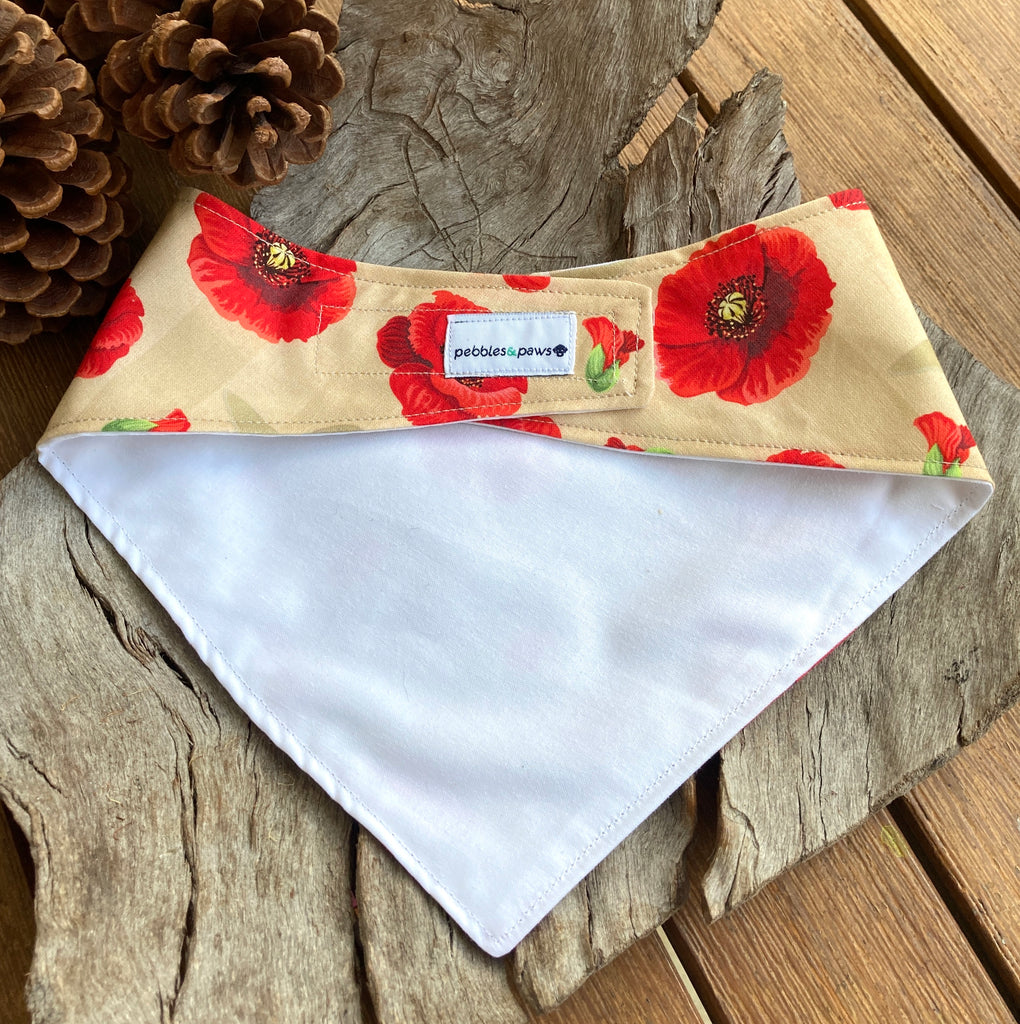 Anzac Day Commemorative Handmade Dog Bandana and/or Bow Tie