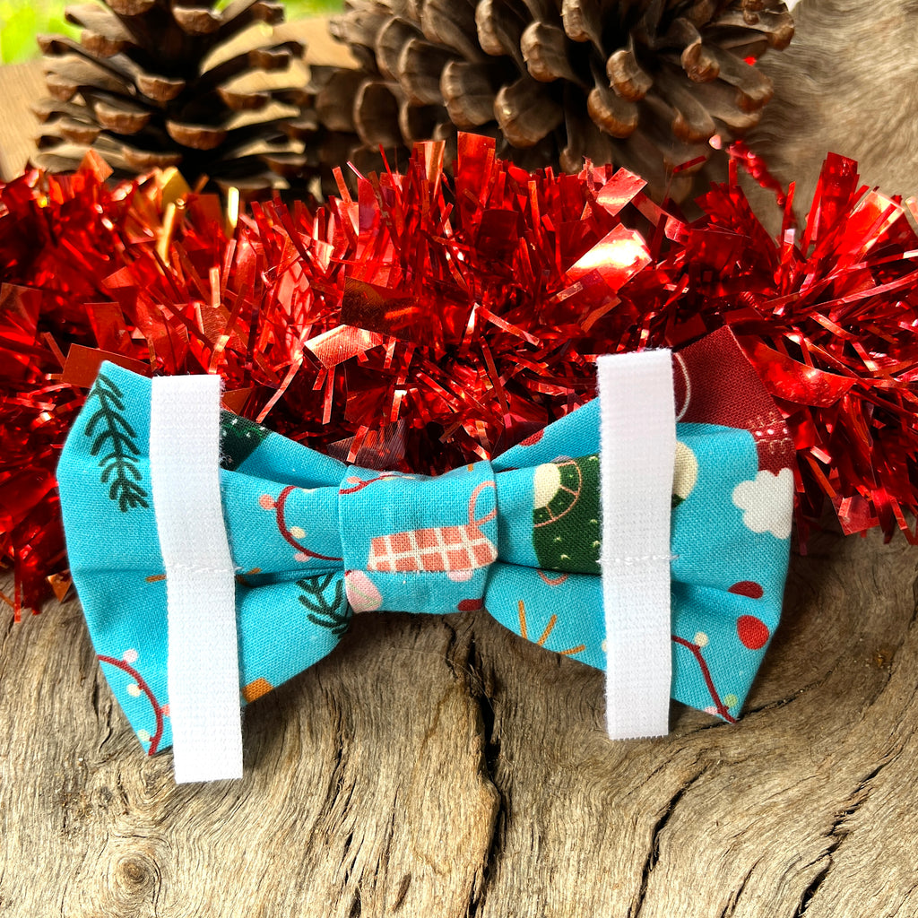 Xmas Dog Bandana, STOCKINGS & TREES