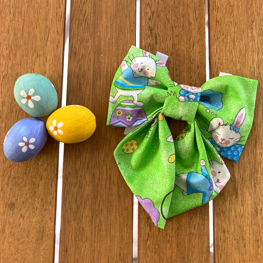 Easter Collection - Glitter Green Easter Bunnies