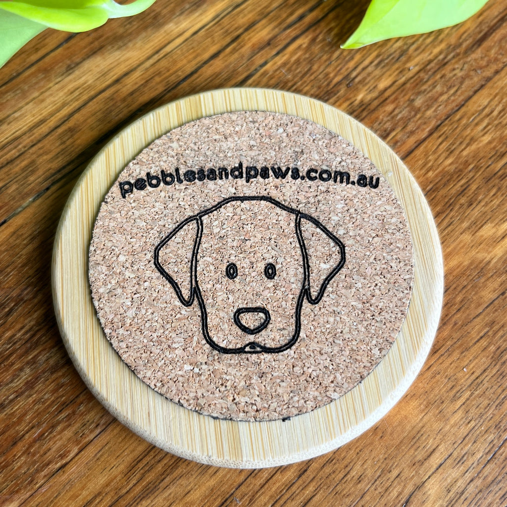 Custom Made Pet Memorial Bamboo Coaster
