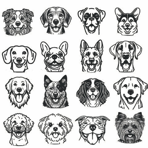 All Dogs are Therapy Dogs Breed Specific Bamboo Coaster Set of 2