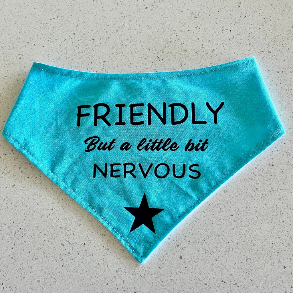 Custom Made Vinyl Transfer Print Dog Bandana - Your Design & Fabric Choice