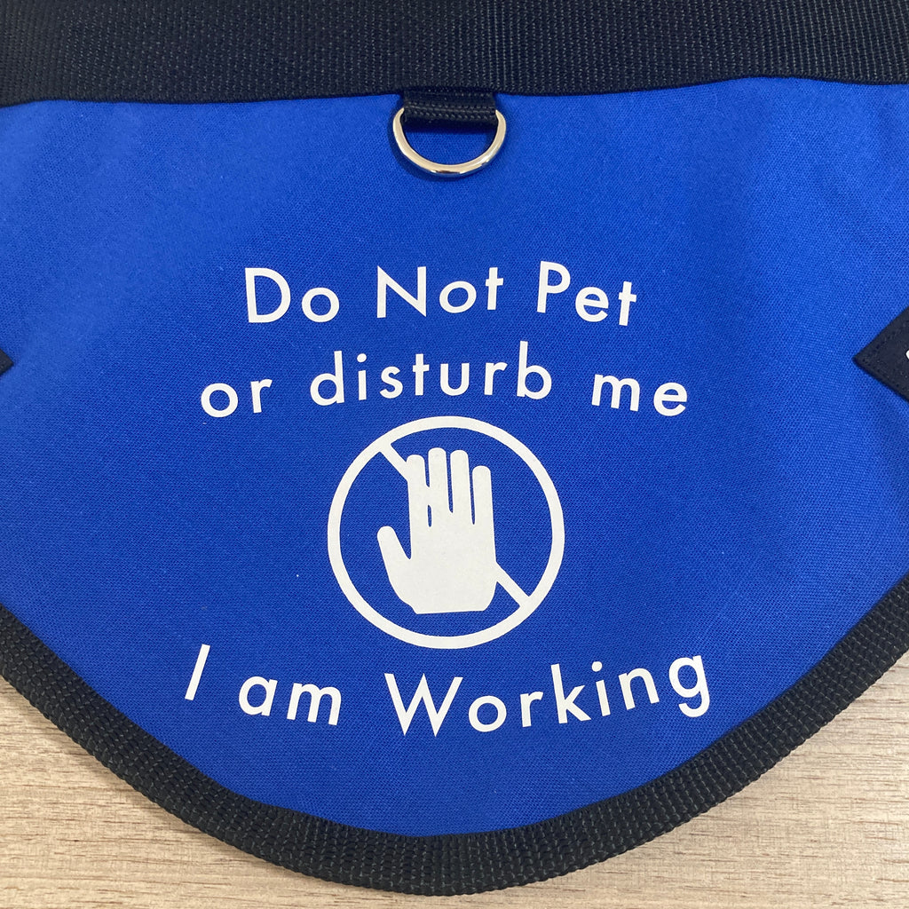 Custom Made One Colour Back/Side Print Add on for Dog Training Vest / Coat Order