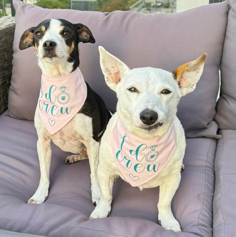 Pastel Wedding Dog Bandana - Choice of fabric colour and design