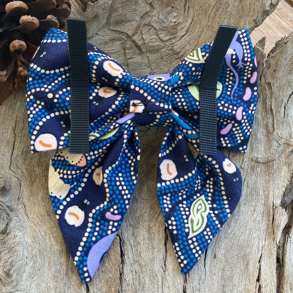 Indigenous Collection - Choose from Dog Bandana, Sailor Bow, Collar Flower or Bow Tie