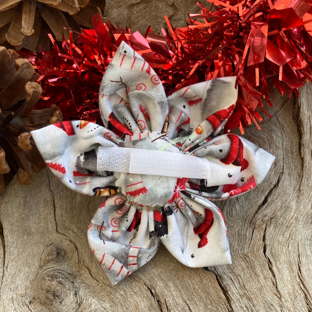 Jolly Snowmen Collar Flower