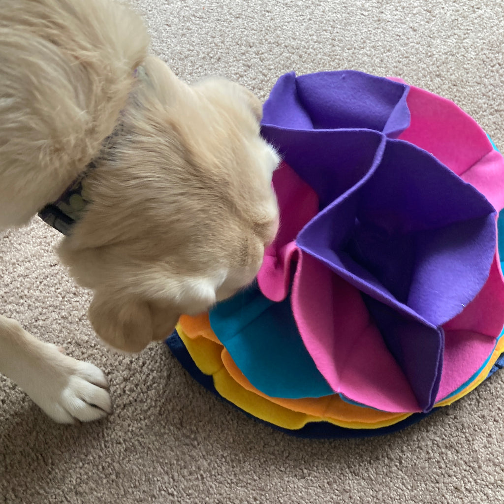 Fleece Snuffle Lotus - Dog Enrichment Puzzle, 2 sizes