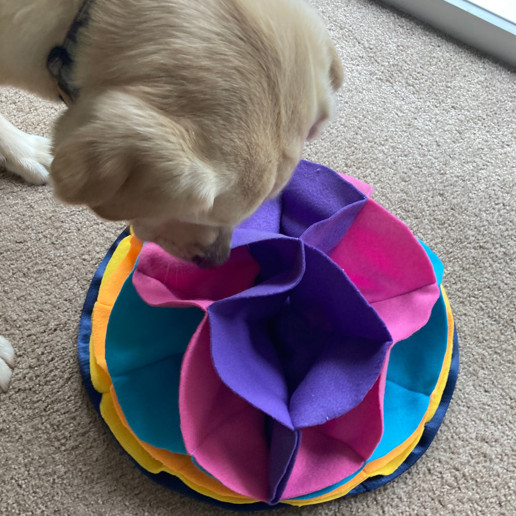 Fleece Snuffle Lotus - Dog Enrichment Puzzle, 2 sizes