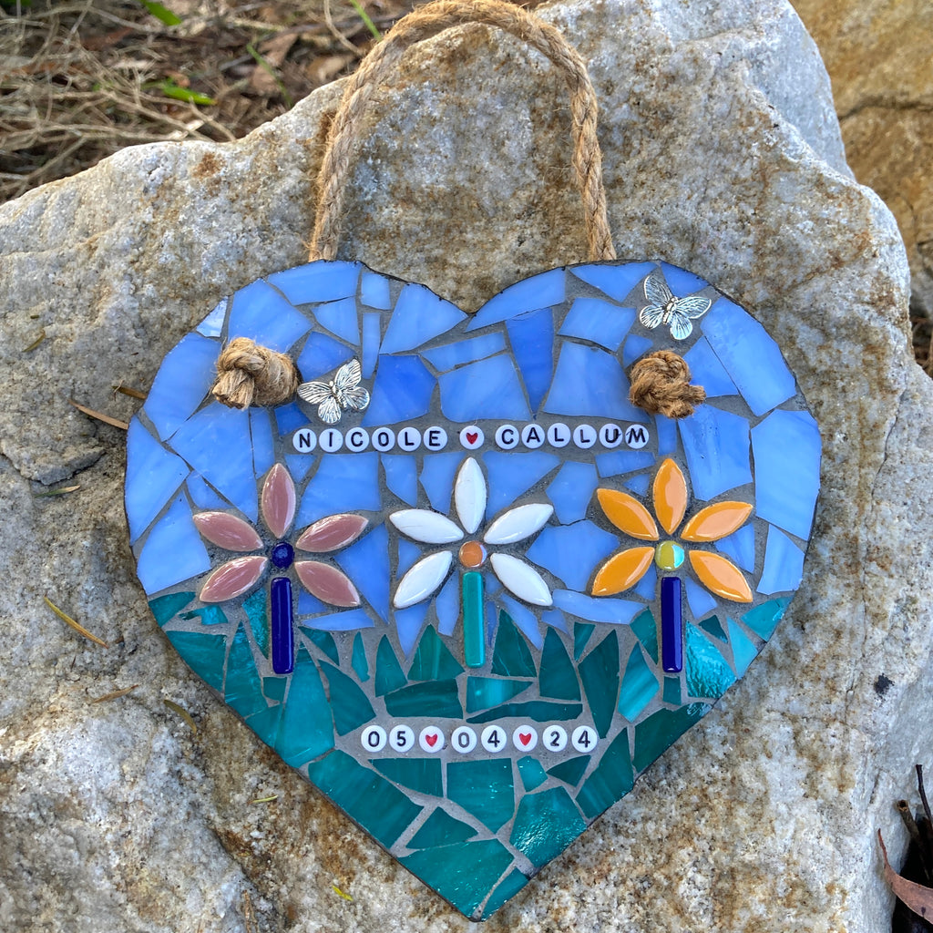 Personalised Wedding/Anniversary Mosaic Heart