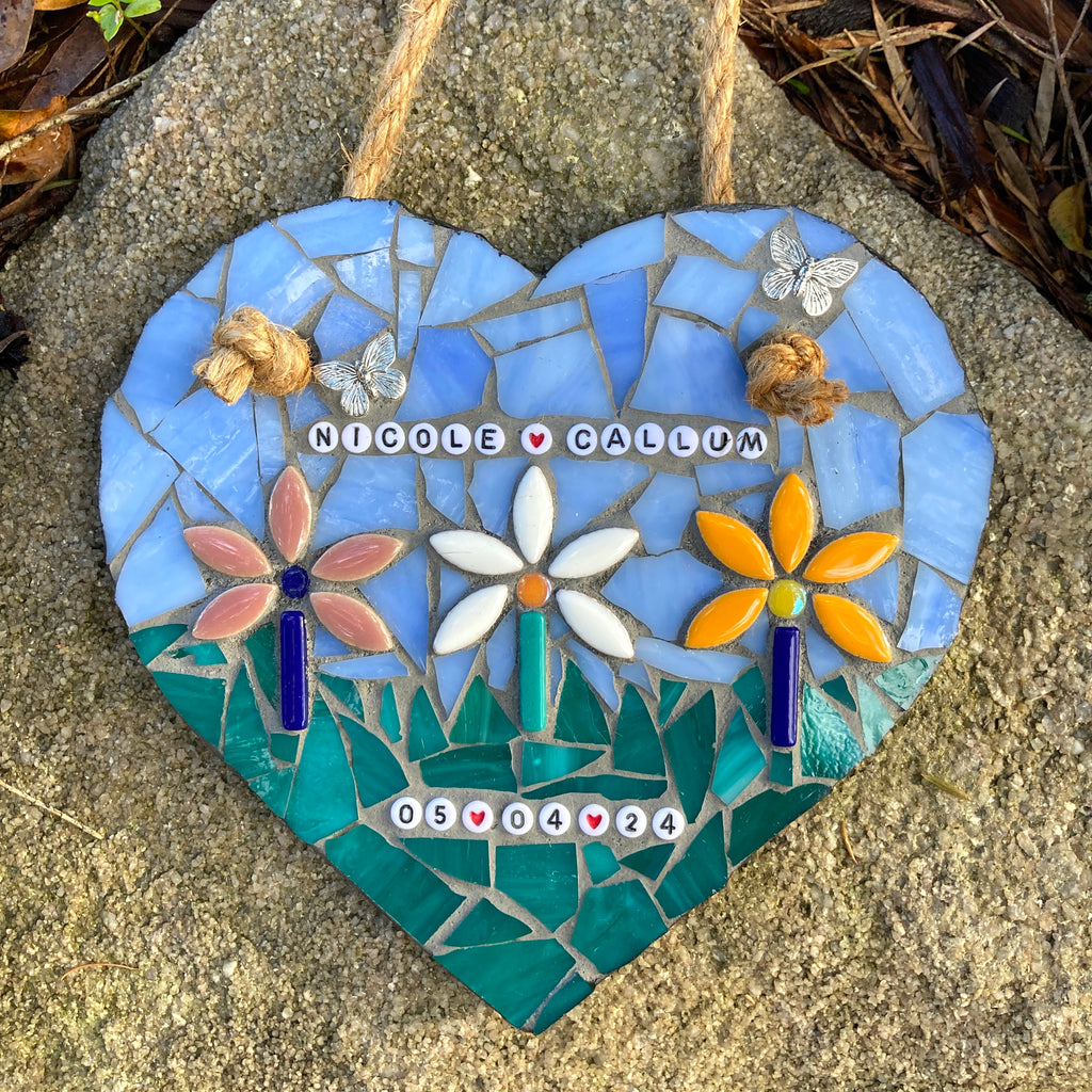 Personalised Wedding/Anniversary Mosaic Heart
