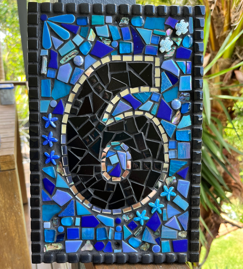 Mosaic House Number,  1 or 2 Digits - 25 x 20cm Custom Made