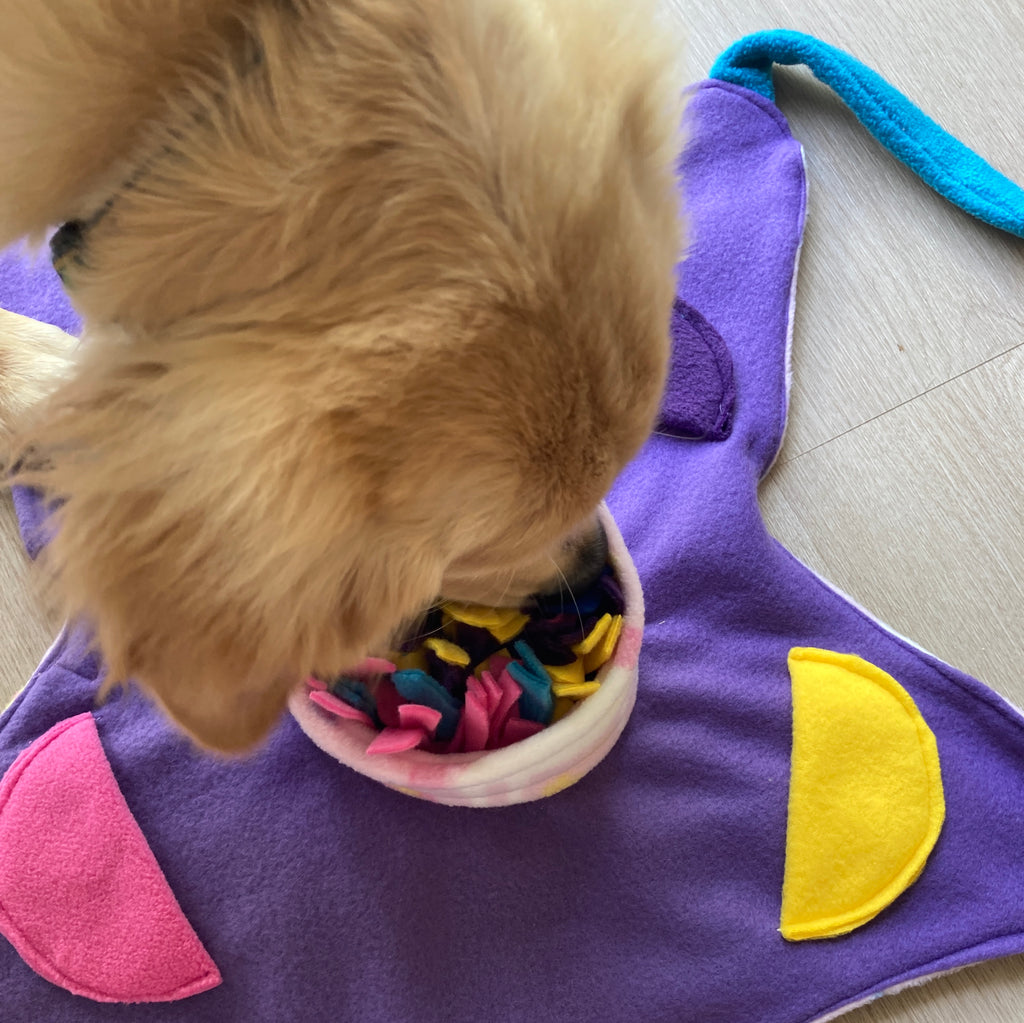 "Lockable" Snuffle 'n Burrow Puzzle  - Dog Enrichment Puzzle
