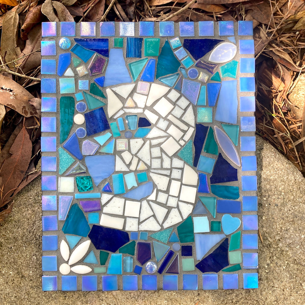 Custom Made Mosaic House Number,  2 Digits - 25 x 20cm RECTANGLE