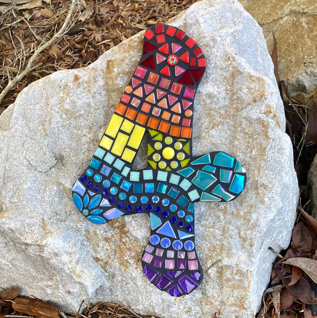 Custom Made Large Individual Cut Out Mosaic House Number(s)