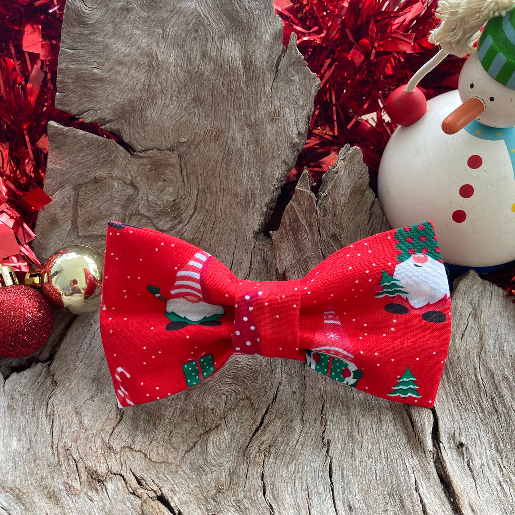 Xmas Dog Bandana, RED GNOMES