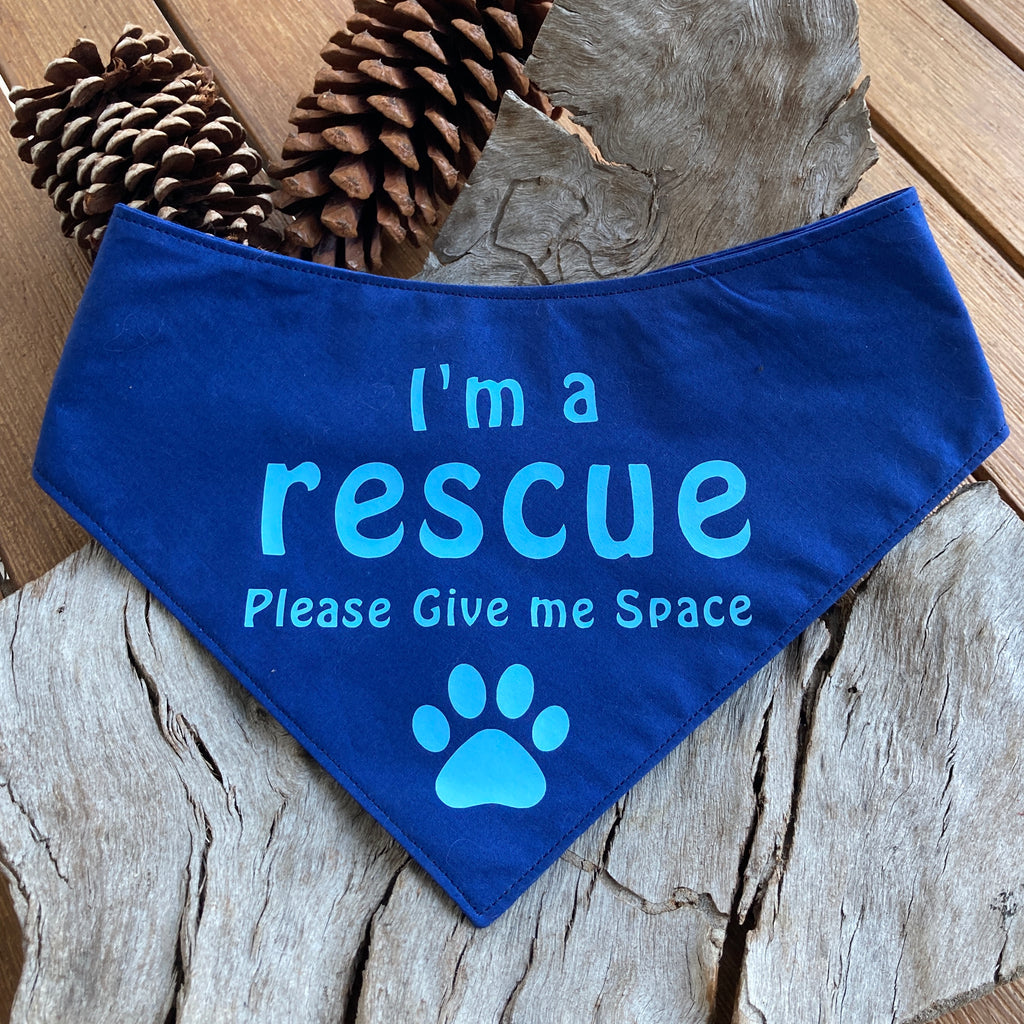 Rescue Dog Bandana - Dark Blue