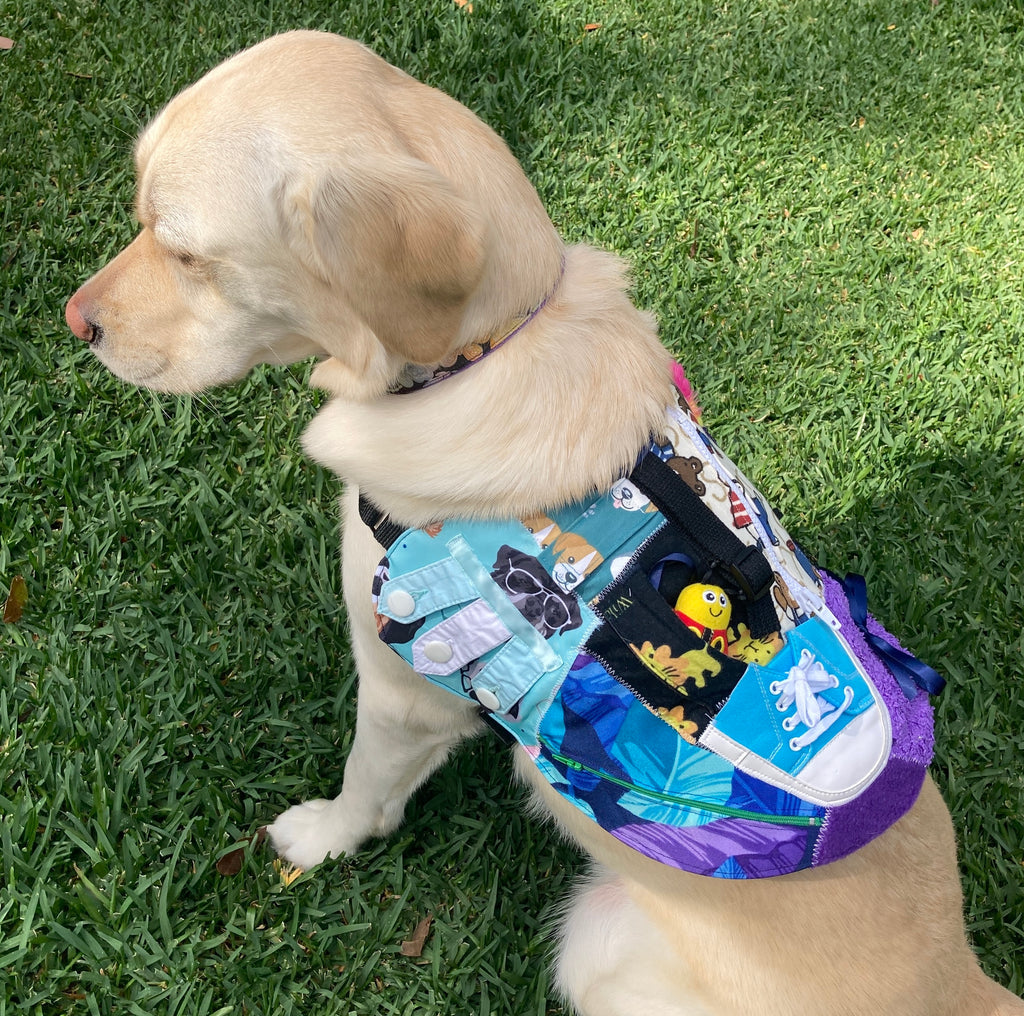 Custom Made Fine Motor Skills / Sensory Therapy Dog Coat
