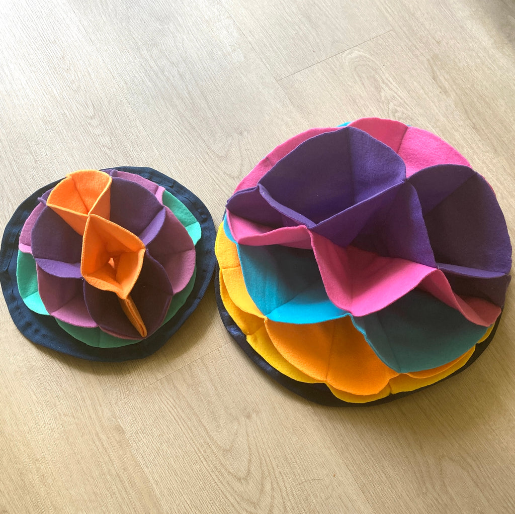 Fleece Snuffle Lotus - Dog Enrichment Puzzle, 2 sizes