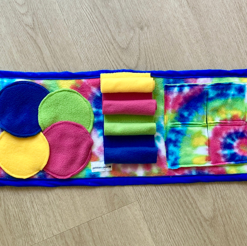 Travel Snuffle Puzzle Roll - Dog Enrichment Activity, choice of 3 designs