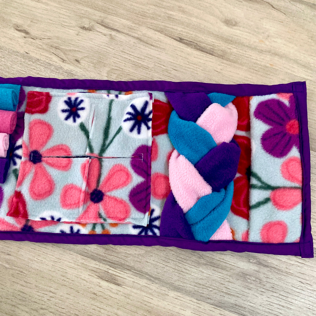 Travel Snuffle Puzzle Roll - Dog Enrichment Activity, choice of 3 designs