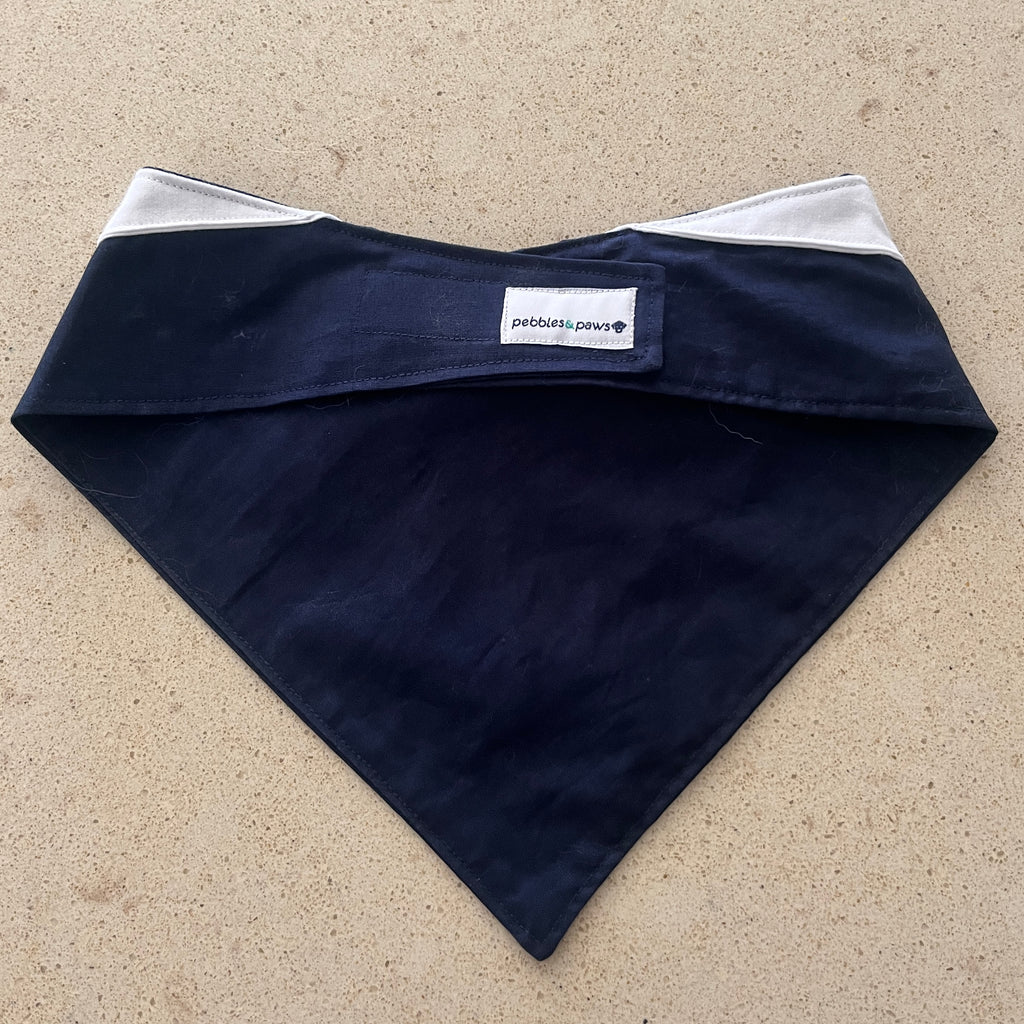 Tuxedo Dog Bandana - Navy