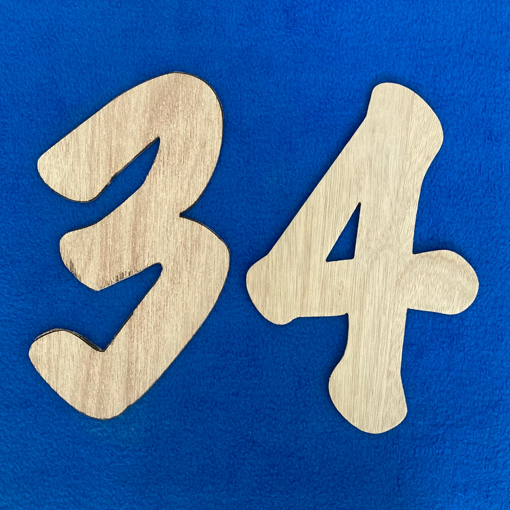 Custom Made Large Individual Cut Out Mosaic House Number(s)
