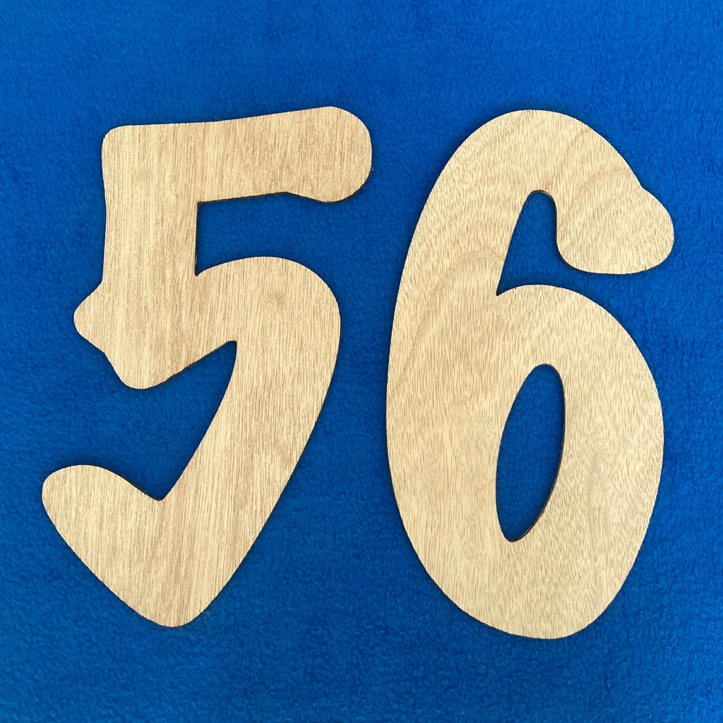 Custom Made Large Individual Cut Out Mosaic House Number(s)