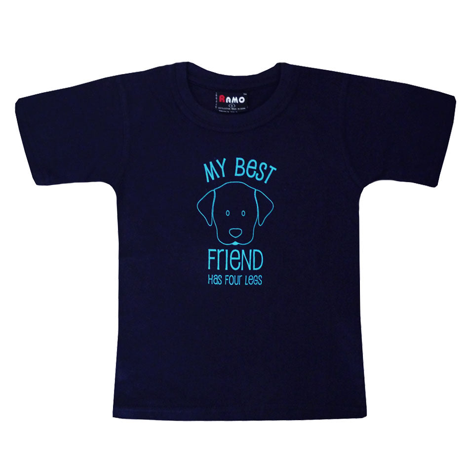 My Best Friend Has Four Legs 100% Cotton Short Sleeve T Shirt
