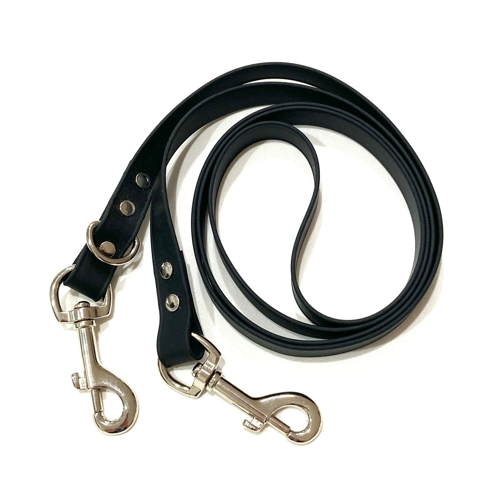 Double Ended 19mm 3/4" wide BioThaneTM Waterproof, Stinkproof, Wipe Clean Tethering Dog Lead/Leash