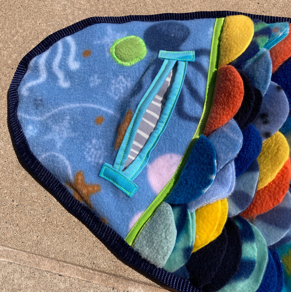 Fleece Snuffle Fish - Dog Enrichment Puzzle