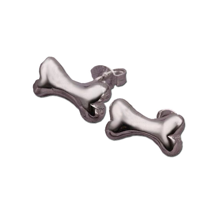 925 sterling silver Doggie Bone Stud Earrings