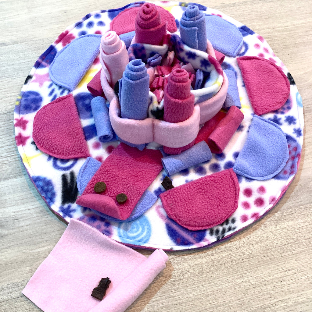 Fleece Snuffle Cake - Dog Enrichment Puzzle