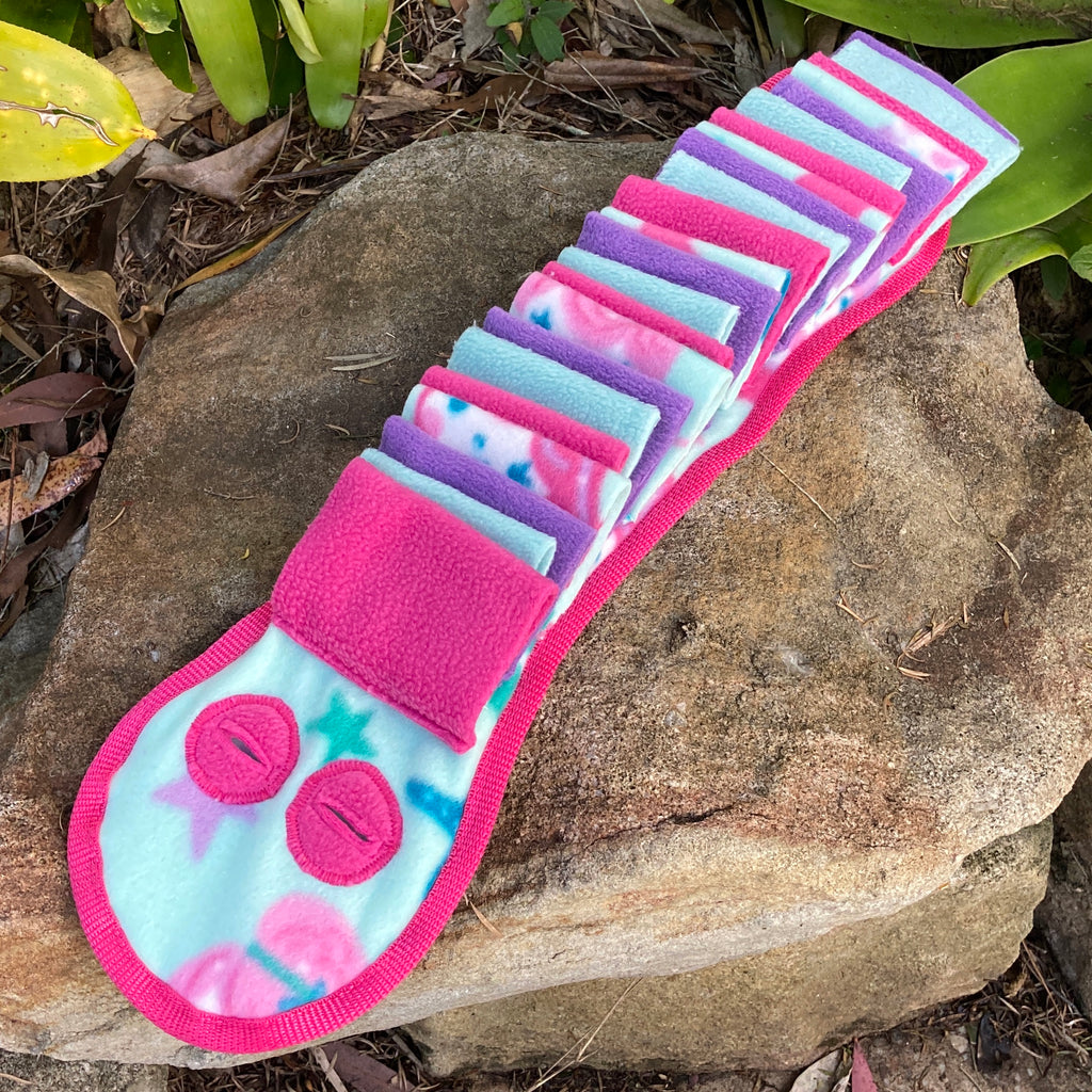 Fleece Snuffle Caterpillar - Dog Enrichment Puzzle