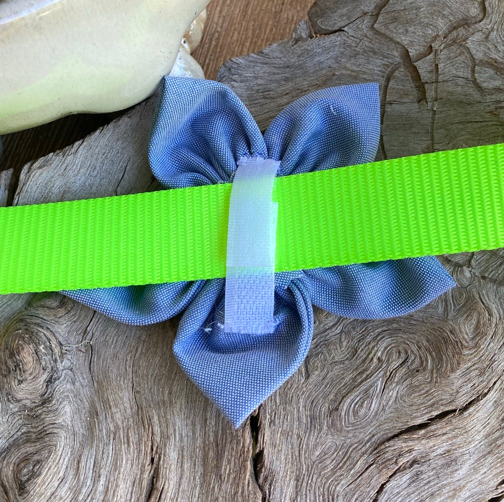 Soft Chambray Denim Blue Bow Tie, Sailor Bow or Collar Flower