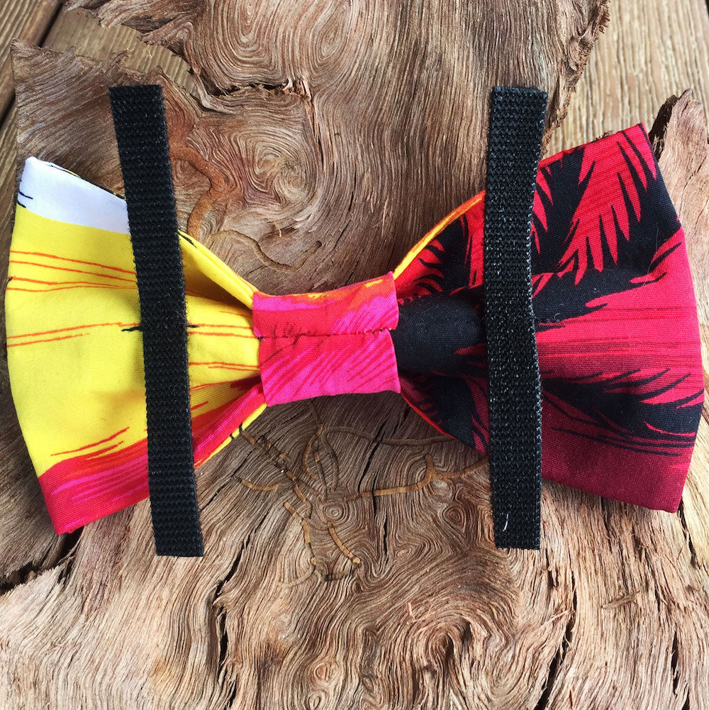 Handmade Dog Bow Tie, "Hawaiian Delight"