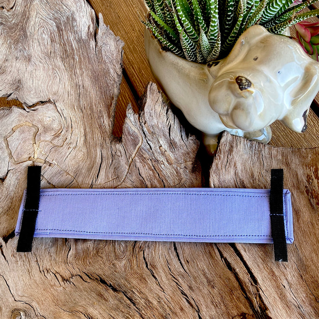 "IN TRAINING" Bandana and Lead/Collar Strap Set" - Soft Purple