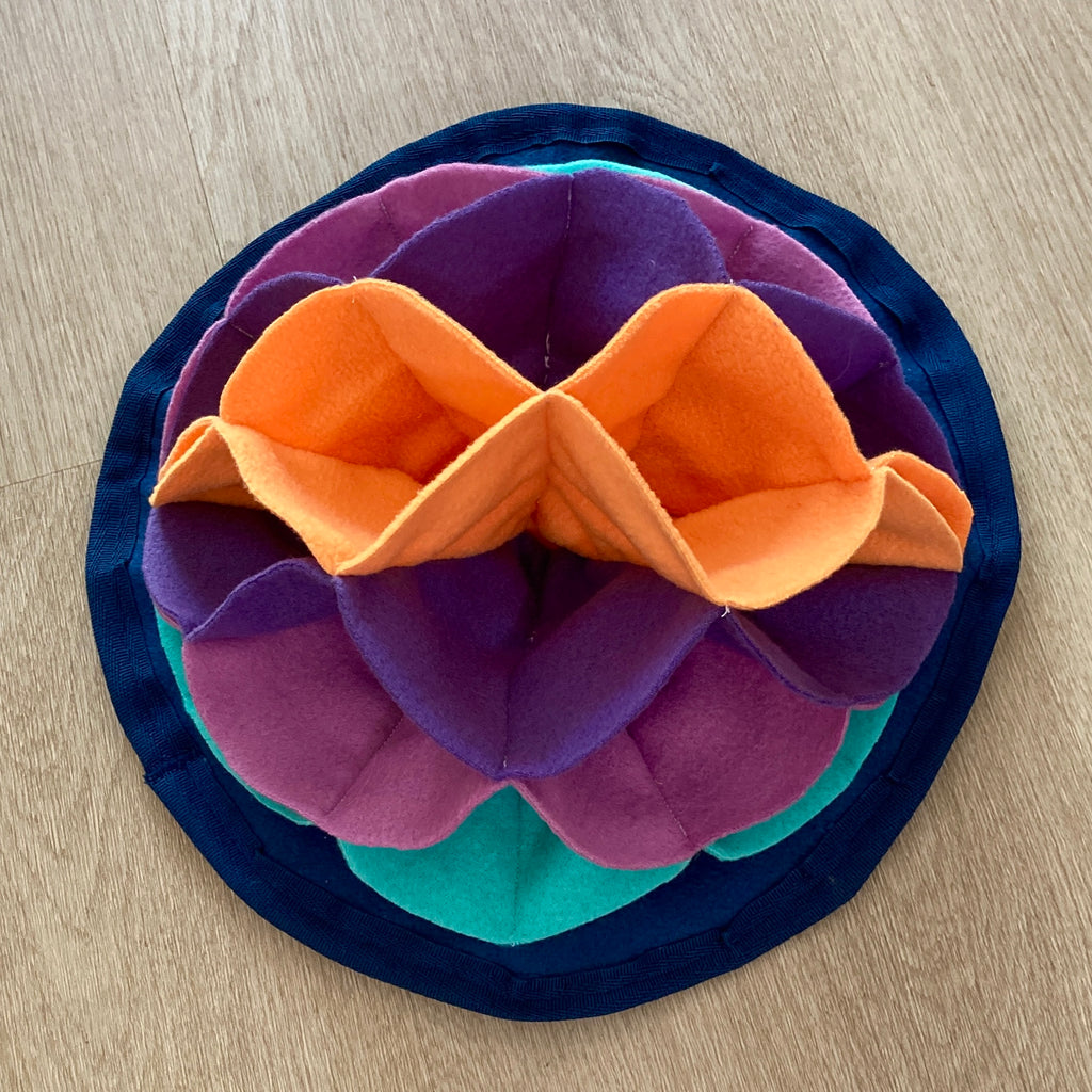 Fleece Snuffle Lotus - Dog Enrichment Puzzle, 2 sizes