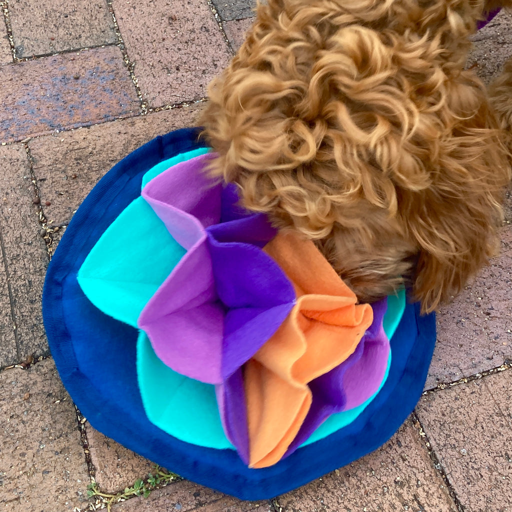 Fleece Snuffle Lotus - Dog Enrichment Puzzle, 2 sizes