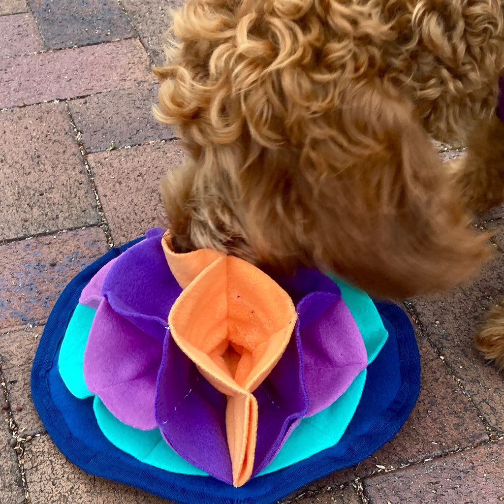 Fleece Snuffle Lotus - Dog Enrichment Puzzle, 2 sizes