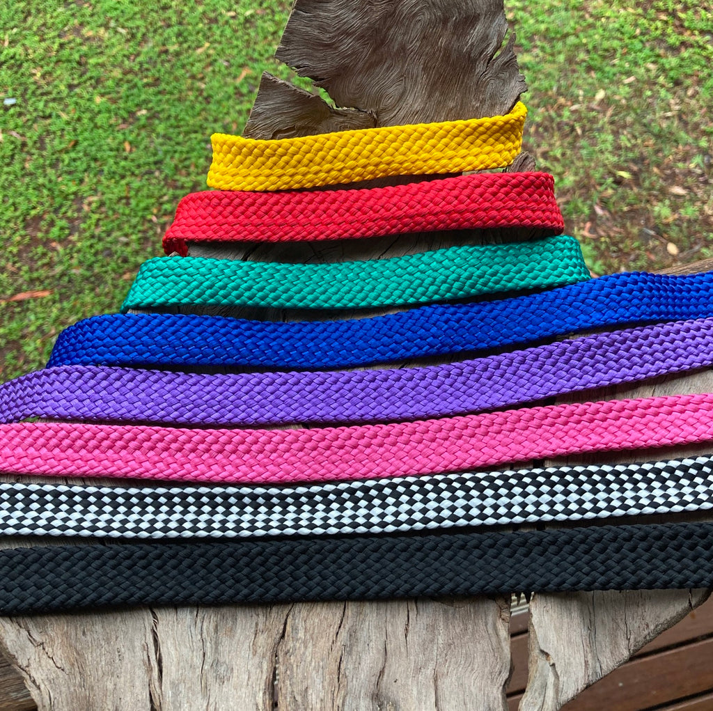 Standard Tethering Dog Lead/Leash, Plaited Polyester Webbing, Choice of Colours
