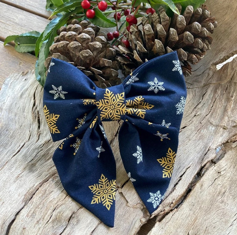 Christmas Collection - NAVY SNOWFLAKE