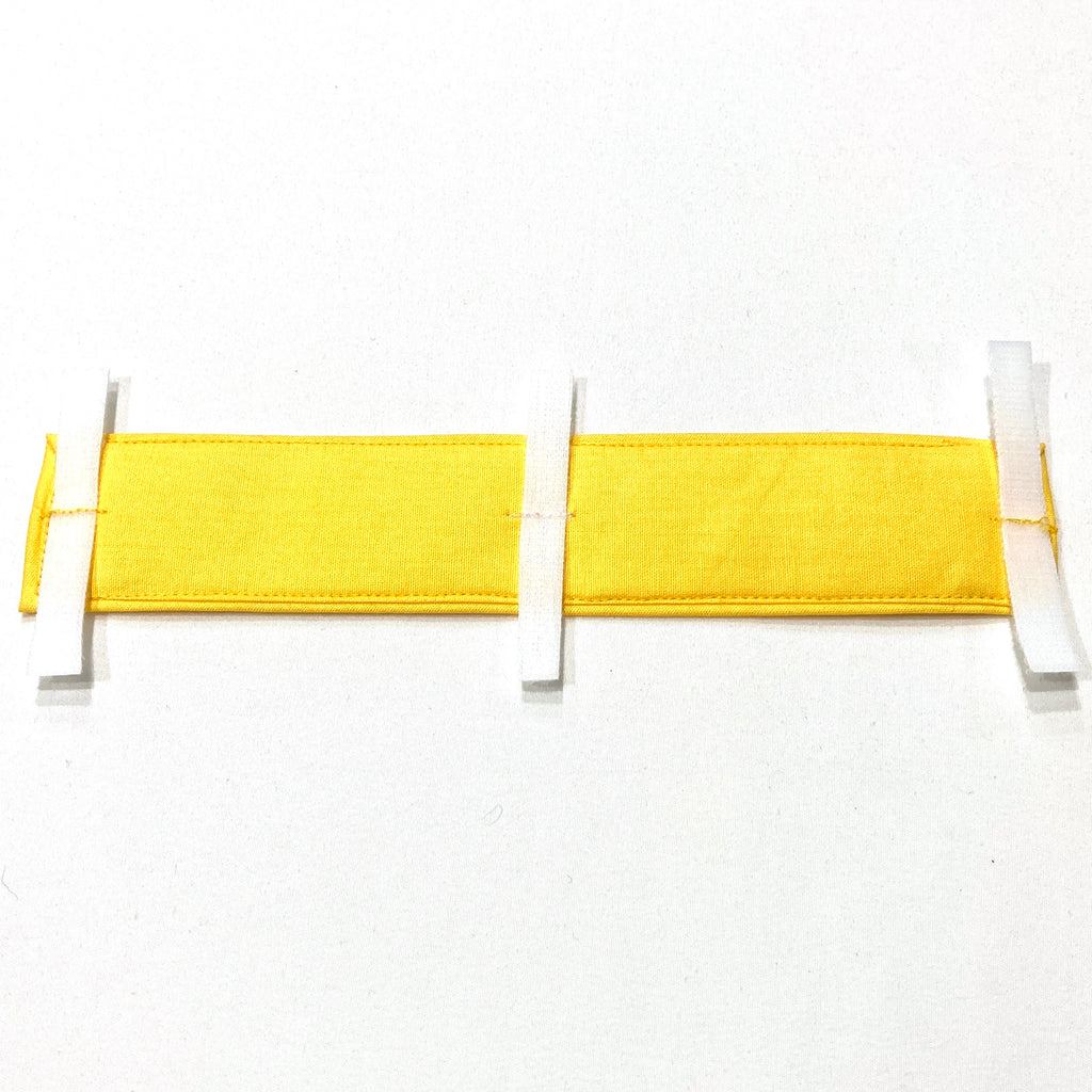 "NERVOUS DOG Lead/Collar Strap" - Plain Yellow