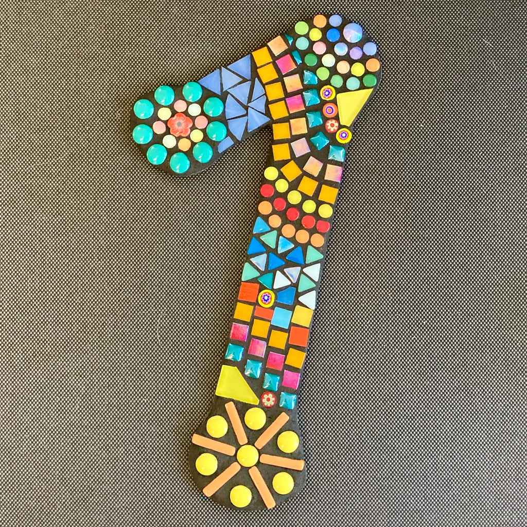 Custom Made Large Individual Cut Out Mosaic House Number(s)