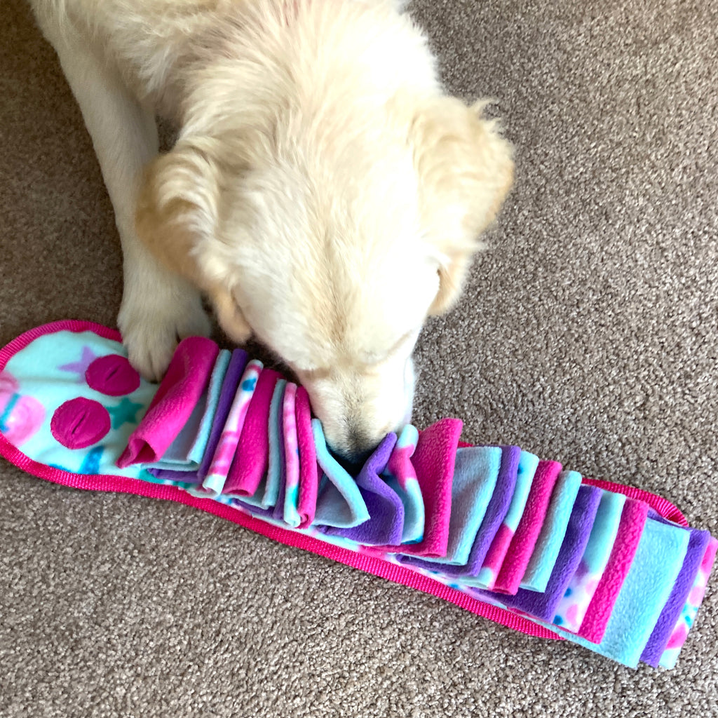 Fleece Snuffle Caterpillar - Dog Enrichment Puzzle